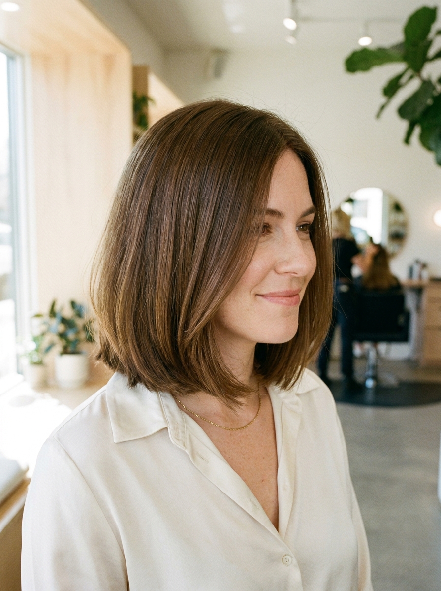 Collarbone Bob als Bob Frisuren mittellang Inspiration 2026